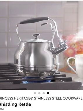 Stainless Steel Whistling Kettle - Silver